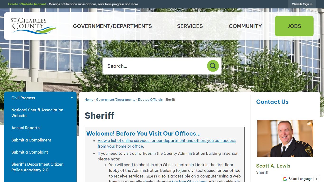 Sheriff | St Charles County, MO - Official Website