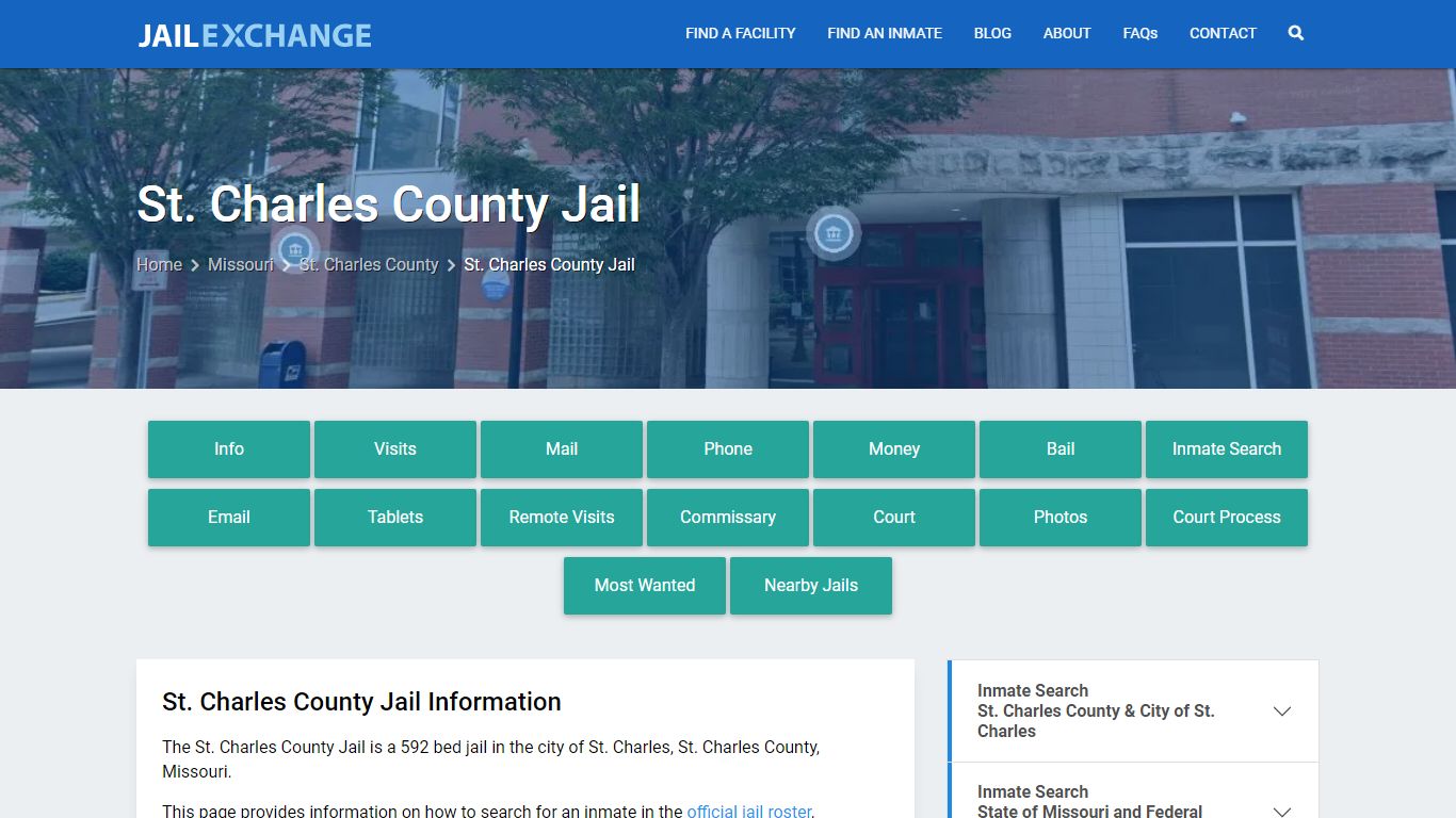 St. Charles County Jail, MO Inmate Search, Information